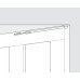 Friction Stay Telescopic Overhead Surface Mounted Steel Length 525-845 mm to suit door width 700-910 mm silver grey