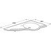 Support Washbasin Fixed Version Ropox Left hand version