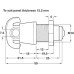 Padlockable Cam Lock for 6.5 12.2 or 19.2 mm Panels To suit panel thickness 12.2 mm bright nickel