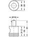 Lock Handle for Cylinder Cores with Rings Symo 3000 For combination with Symo cylinder removable core left hand