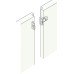 Rebate Set for Tubular Mortice Latch Aluminium/Steel Nickel plated