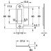 Strike Plate Flanged Stainless steel Satin