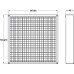 Intumescent Fire Grille to Suit FD30 and FD60 Fire Rated Doors Overall size (width x height): 450 x 450 mm free air flow 1620 cm2