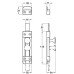 Surface Bolt Knob Slide Action Brass Face fixing Satin nickel