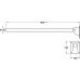 Grab Rail Hinged Length 800 ±10 mm Nyma Style Polished stainless steel