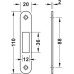 Hookbolt Lock Profile Cylinder Operated Startec For sliding doors Graphite black PVD coated