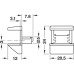 Shelf Support Plug in for 6 8 and 10 mm Thickness and Ø 5 mm Hole For glass shelves Nickel plated