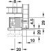 Plinth Adjuster with Bracket Press Fit and Screw Fixing Load Capacity 150 kg Load-bearing capacity 150 kg For panel thickness 19 mm
