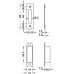 Cylinder Deadlock Mortice Stainless Steel Startec Backset 55 mm case size 84 mm satin