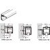Side Fixing Profiles for Hawa-Junior Top Tracks For wooden door systems For Hawa-Junior 40 length 3500 mm