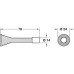 Spring Door Stop Wall Mounted Overall Projection 78 mm Steel with Plastic Buffer Zinc plated
