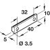 Plinth Bracket for use with Plinth Clip For use with clip 637.47.700