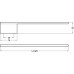 Towel Rail Extruded Aluminium Polished chrome Length 380 mm