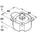 Top Section Dowel Mounting Plastic Black - (New number for 637.65-0019)