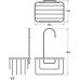 Shower Caddy Hook Over Mild Steel Chrome plated