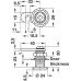 Cam Lock Case with Hook Cam Symo 3000 For combination with Symo cylinder removable core Closure direction B (C E H*)