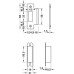 Latch Mortice Operated by Lever Handles Stainless Steel Startec Backset 55 mm case size 84 mm satin