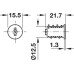Universal Objekt cylinder removable core Symo warehouse locking system Plate cylinder with key nickel plated