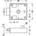 Spring Rim Lock Backset 30 mm without brake