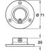 Wall Flange Socket Bar Railing System For Ø 25-51 mm tubes Ø 38 mm polished stainless steel finish