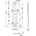 Strike Plate Length 170 mm Stainless Steel DIN right hand satin