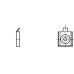 Magnetic Catch Pull 3.0 for Screw Fixing Round Housing for screw fixing Brown