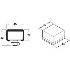 Track Stopper for Sliding Internal or External Doors Straightaway Bottom rolling system Rubber stop block with steel fittings