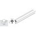 Leg Pile Carrier Centre Length 2.2 m PVCu Carrier Polypropylene Seal White