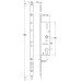 Slave Unit Mortice Cylinder Front Plate Width 16 mm Steel and Brass Backset 45 mm