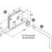 Deadbolt Locking System for Sliding Interior Doors Hawa 20-A Endfold Top hung system Concealed deadbolt lock