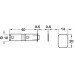 Additional Magnet for Maxi Push Magnetic Door Catch Without eject pin for front panels with width of more than 1200 mm or if 3 or more Push hinges are being used Without eject pin