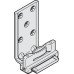 Single Lower Guide Hawa-Confort Top hung system Silver anodised aluminium bracket