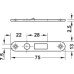 Lock Case Mortice Roller Shutter for Ø 18 mm Cylinder Steel For sliding doors and roller shutters Right hand/drawer