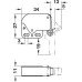 Automatic Spring Catch for Screw Fixing Mini-Latch Nickel plated
