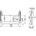 Keyboard Tray Standard Installed Length 495 mm Izon® For keyboards Black finish