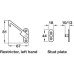 Restrictor Safety Catch Face Fixing Handed Stainless Steel Easy to fit no routing Left hand
