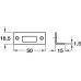 Angle Plate to Suit Knob Slide Action Bolts Brass To suit outward opening doors Polished