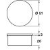 Flat End Cap Bar Railing System For Ø 38-51 mm tubes Ø 51 mm polished stainless steel finish