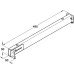 Support for Worktop for Flexibasic and Flexi Height Adjustable Worktop System Ropox White finish