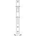 Bathroom Lock Mortice 78 mm Locking Centres Stainless Steel Startec For fire resistant/smoke control doors Backset 55 mm case size 84 mm square forend satin stainless steel