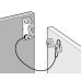 Safety Cord Button-Fix Black plastic