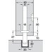 Deadbolt Locking System for Sliding Interior Doors Hawa 20-A Endfold Top hung system Concealed deadbolt lock