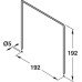 Record Divider Bar Height 192 mm Steel Galvanised steel finish