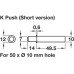 Push Door Catch Concealed or Surface Mounted Short Version with Magnet K Push Tech White
