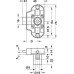 Espagnolette Lock Piccolo - Nova Case Backset 25 mm Symo 3000 For combination with Symo cylinder removable core Left hand