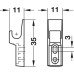 Automatic Spring Catch for Screw Fixing Mini-Latch Nickel plated