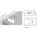 Adapter Housing Cruciform for 32 mm Series Drilled Holes for Soft Close Mechanism Häfele Without positioning aid Grey