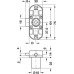 Espagnolette Lock Piccolo - Nova Case Backset 15 mm Symo 3000 For combination with Symo cylinder removable core Left hand
