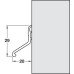 Threshold Seal Inward and Outward Length 914 mm Deflector 20 Gold