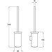 Toilet Brush Holder Height 510 mm Ø 80 mm PBA Copper finish